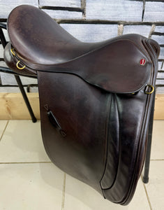 17” XW Jeffries Stamford WH Saddle - Brown