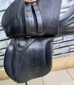 17 1/2” XW Jeffries Falcon Hawk Event Cob GP Saddle - Black