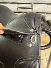 Load image into Gallery viewer, 12” XW Pony GP Saddle - Black Leather - Extra Wide - Shetland/Tiny Pony/Lead Rein