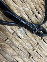 Load image into Gallery viewer, S/H 1/2” wide Leather In Hand Lead -Stopper End &amp; Buckle-  Black