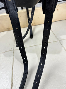 17” Medium Kieffer Wien DL Dressage Saddle - Black