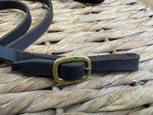 Load image into Gallery viewer, S/H 1/2” English Leather In-hand Leadrein Showing Lead - Brown