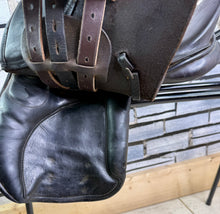 Load image into Gallery viewer, 15” Wide Chase English Pony GP Saddle - Brown - Deep Seat
