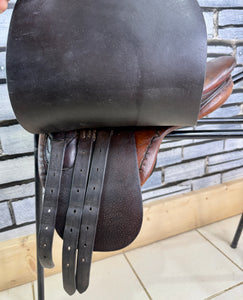 14 1/2” Medium Fylde Saddlery Lead Rein Show Saddle - Brown