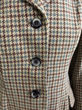 Load image into Gallery viewer, Ladies Vintage Caldene Houndstooth Tweed Hunt Coat/Jacket - Size 34/Ladies 10