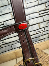 Load image into Gallery viewer, S/H Stephens Clip Cavesson Bridle - Full - Brown/Brass