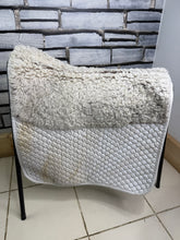 Load image into Gallery viewer, S/H Nuumed Half Wool Dressage Pad -Medium- White