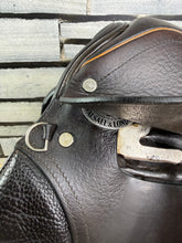 Load image into Gallery viewer, 15” Medium Barnsby Pony Club GP Saddle - Brown