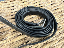 Load image into Gallery viewer, S/H Stubben 56” Non-Stretch Calf Skin Stirrup Leathers - Black