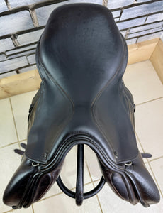 17 1/2” MW Ideal Impala Monoflap Jump/XC Saddle - Brown