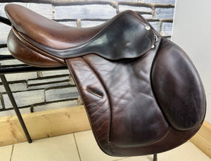 17” MW Frank Baines Jump Saddle - Brown