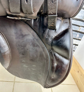 17 1/2” Wide Symmonds Designer VSD/GP Saddle - Brown