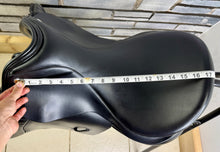 Load image into Gallery viewer, 17 1/2” MW Ideal 1350 GP Saddle - ESTA -Black- Big Blocks - English Leather