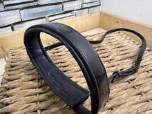 Load image into Gallery viewer, S/H Patent Padded Cavesson Noseband - Black - Cob