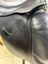 Load image into Gallery viewer, 16 1/2” XXW Ideal Suzannah Dressage Saddle -Black- Giant Blocks - Mega Wide!
