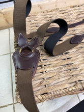 Load image into Gallery viewer, S/H Elasticated V-Check SJ Breastplate - Full - Brown/Brass