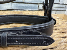 Load image into Gallery viewer, S/H Sabre English Competition Cavesson Bridle -Black- Full