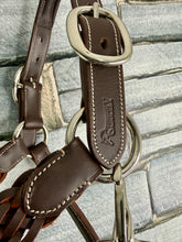Load image into Gallery viewer, Comfort Leather Headcollar -Serenity Poll Relief- Plaited Nose -S/Pony/Cob/F