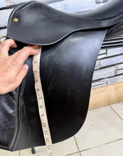 Load image into Gallery viewer, 16” Medium-MN Palaton English Leather Pony GP Saddle - Black