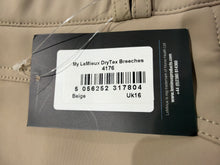 Load image into Gallery viewer, Lemieux Drytex Waterproof Winter Breeches - Size UK 16 - Beige