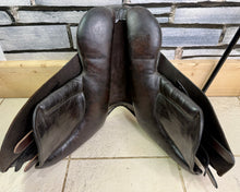 Load image into Gallery viewer, 15” Wide Chase English Pony GP Saddle - Brown - Deep Seat