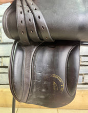 Load image into Gallery viewer, 15” Wide Fylde Hayden English Pony WH/Show Saddle - Brown