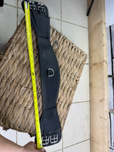 Load image into Gallery viewer, S/H Black Curved Leather Short Dressage/Event Girth-60cm/24”