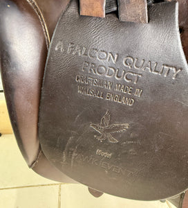 17” Wide Jeffries Falcon Hawk Event GP Saddle - Brown