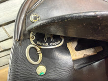 Load image into Gallery viewer, 17 1/2” XW Black Country WH/Show Saddle - Dark Havana