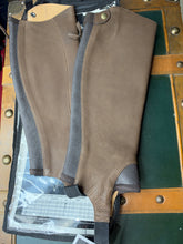 Load image into Gallery viewer, Ariat MS Close Contact Leather Chaps/Gaiters - Medium Short - Oiled Chocolate Brown