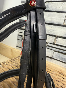 S/H Albion English Competition Double Bridle - Black - Full