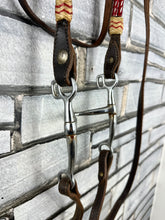 Load image into Gallery viewer, S/H Complete Beaded Decorative Western Headstall/Bridle - Brown - Full
