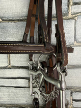 Load image into Gallery viewer, Jeffries? Complete Double Bridle - Brown - TB/Hack/RoR - Cob Size