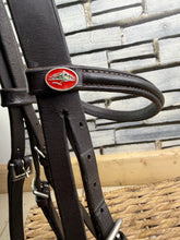 Load image into Gallery viewer, S/H Lemetex Flash Plaited Nose Bridle - Brown - Full