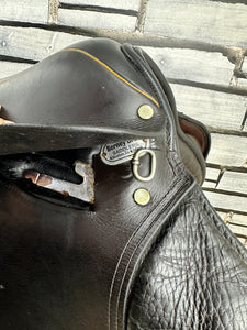 17 1/2” Narrow Berney Bros GP/Jump Saddle - Brown