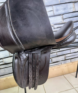 18” Wide Black Country Working Hunter Saddle - Brown