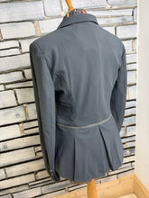 Load image into Gallery viewer, Samsheild Victorine Ladies Size 38 Competition Jacket - Anthracite Grey UK 10