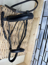 Load image into Gallery viewer, S/H Heritage Padded Comfort Flash Bridle -Black- Full