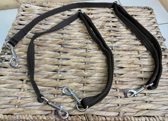 English Made Soft Webbing Grass Reins -Small Pony Size- One Pair