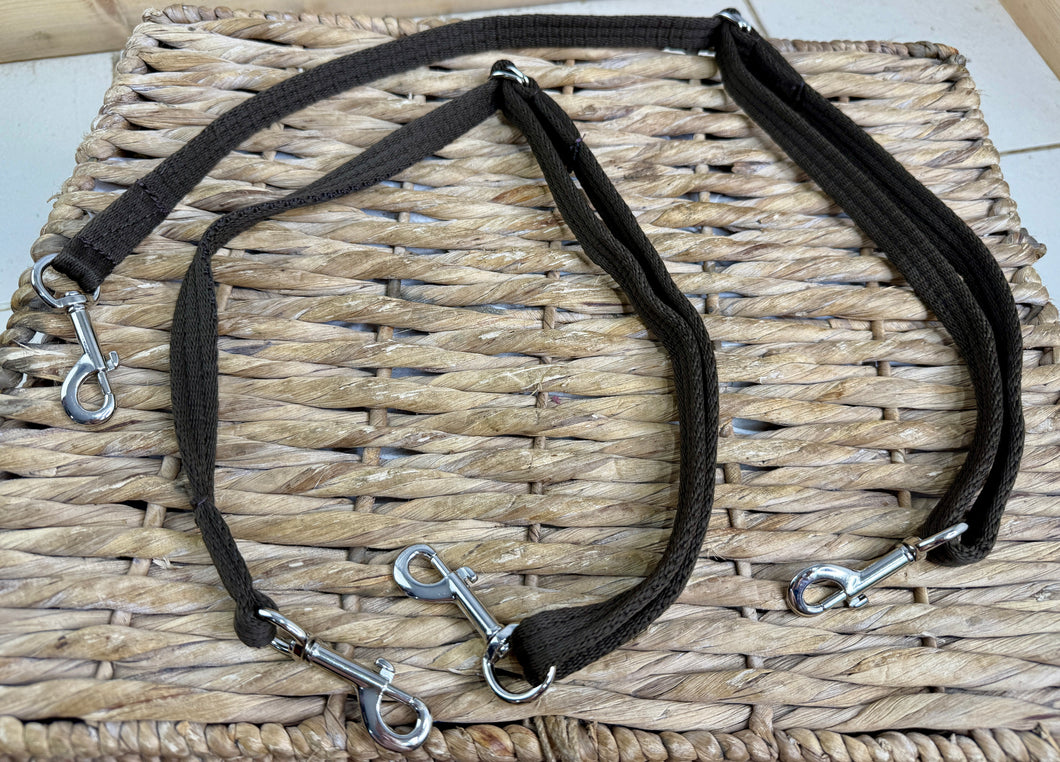 English Made Soft Webbing Grass Reins -Small Pony Size- One Pair