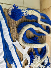 Load image into Gallery viewer, S/H Heavy Horse/Shire Ribbons, Flights &amp; Decoration - Blue/White