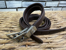 Load image into Gallery viewer, S/H 48” English Style Saddlery Non-Stretch Stirrup Leathers