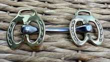Load image into Gallery viewer, Horseshoe Cheek Stallion Show Bit -4”-5 1/2”