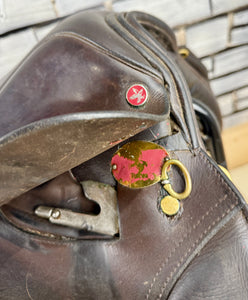 16 1/2” Wide Jeffries Falcon English Event GP Saddle - Brown