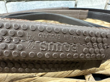 Load image into Gallery viewer, S/H Dever English Wide 3/4” Rubber Hunting Reins - Brown - Cob