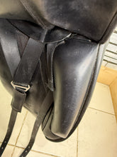 Load image into Gallery viewer, 17 1/2” Wide Ideal Suzannah Dressage Saddle - Black - Suede Seat &amp; Knees