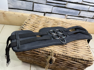 S/H 38” Sample Freedom Padded Anatomic Leather Girth-Black