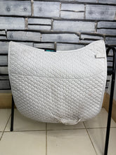 Load image into Gallery viewer, S/H Nuumed Half Wool Dressage Pad -Medium- White