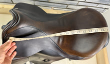 Load image into Gallery viewer, 17” Narrow Black Country Dressage Saddle - Brown