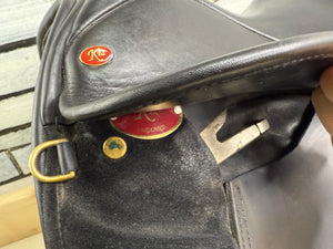 16 1/2” XW Kes English Dressage Saddle - Black